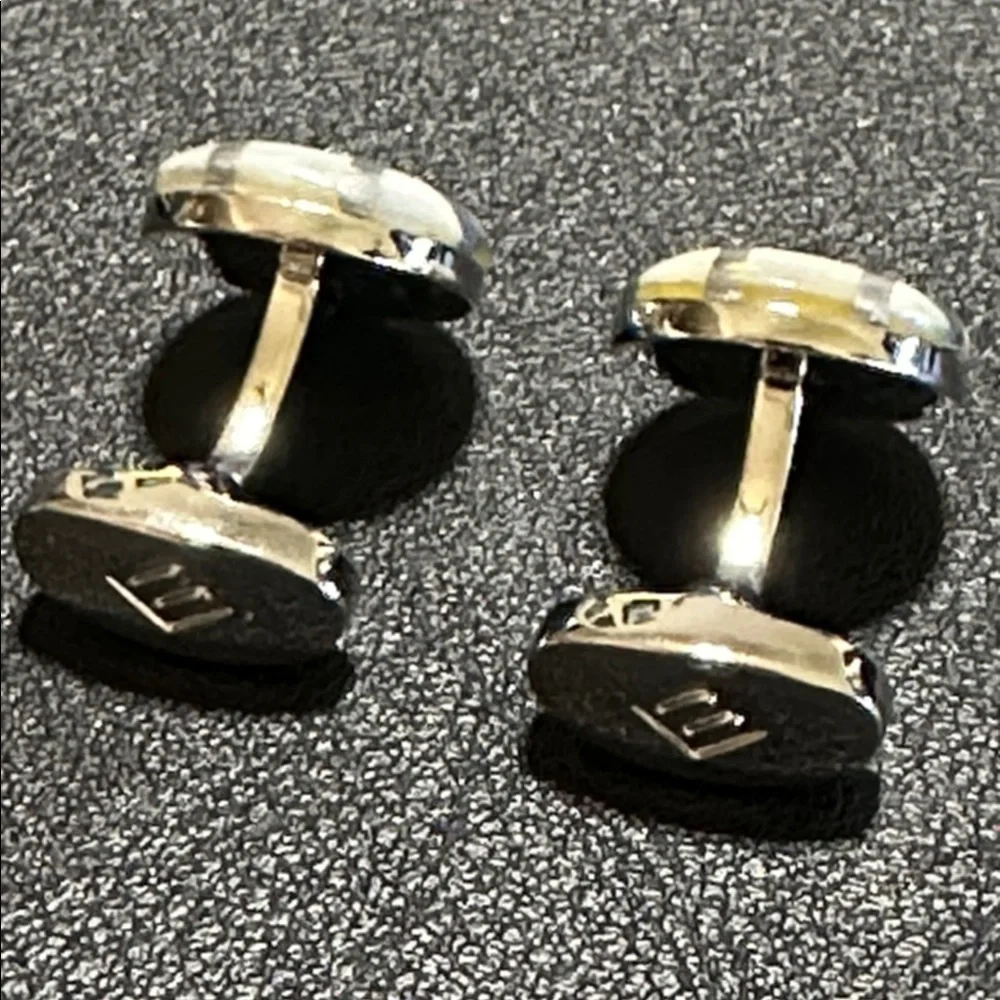 Joseph Abboud Checkered Mother Of Pearl Cufflinks